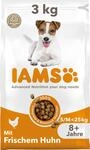 IAMS Senior Hundefutter trocken mit Huhn, f&uuml;r kl. & mittelgro&szlig;e Hunde, 3 kg