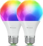 Nanoleaf Matter Essentials WLAN Gl&uuml;hbirnen E27, 2 smarte RGBW LED Lampen - 16 Mio.