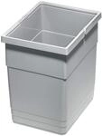 eins2vier Abfallsammler H&ouml;he: 275 mm Volumen 13,5 Liter 210 x 280 mm alugrau...