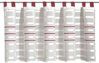 Albani Willkommen Zuhause Linea, Schlaufenpanneaux aus Scherlistore, Rot, 50 x 140