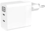 XtremeMac Premium USB-C Ladeger&auml;t 65W, USB C Netzteil 2-Port Schnellladeger&auml;t PD