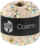 LANA GROSSA Cosmo | Beilaufgarn aus Baumwolle mit gro&szlig;en und kleinen Pailletten 