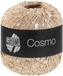 LANA GROSSA Cosmo | Beilaufgarn aus Baumwolle mit gro&szlig;en und kleinen Pailletten 