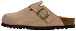 Scholl Fae Dark Beige - Clogs - Damenschuhe Pantolette/Zehentrenner, Beige, leder