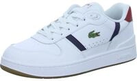 Lacoste Herren Low Sneaker T-Clip Set Wei&szlig; Leder Textil Mix,