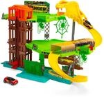 Dickie Toys - Auto-Rennbahn Jungle Garage (50x55x32 cm) inkl. Spielzeugauto aus