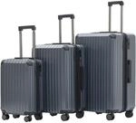 M&uuml;nicase M816 TSA Kofferset Hartschale Trolley 3-teilig Champagner Grey