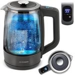 Berdsen Wasserkocher Mit Temperatureinstellung Glas Borosilikatglas 1,7 L