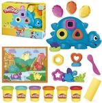 Play-Doh Bunter Dino Dinosaurier-Spielzeug mit Formen und Werkzeugen, Bastelunterlage