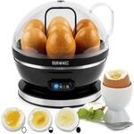 Duronic EB27 BK Eierkocher f&uuml;r bis zu 7 Eier, Elektrischer Egg Boiler 400W