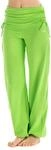 WINSHAPE Damen Wh1 Fitness Freizeit Sport Yoga Pilates Trainingshose, Apfelgr&uuml;n, L