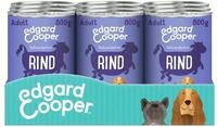 Edgard Cooper Nassfutter f&uuml;r Hunde Rind, 800g x 6, Hundefutter Nass Getreidefrei,
