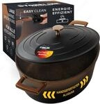 STONELINE Cocotte Br&auml;ter Induktion mit Deckel 32 cm, 6,6 L, Topf Antihaft