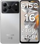 DOOGEE Note 56 Android 16 Smartphone Ohne Vertrag, 6150mAh Akku, 8,45mm Ultrad&uuml;nn +