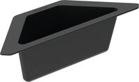 SCHOCK&reg; Eckschale in schwarz I Sp&uuml;lbecken Zubeh&ouml;r aus Kunststoff I Abtropfschale