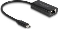 DeLOCK USB Type-C&trade; Adapter zu Gigabit LAN mit Power Delivery 100 Watt