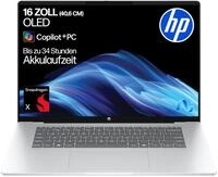 HP OmniBook 5 Next Gen AI Laptop PC, 16 Zoll 2K OLED Touch, Snapdragon X1-26-100
