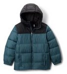 Columbia Youth Unisex Puffect Hooded Jacket Hooded Puffer Jacket Everblue Black S