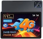 KINGRID W90 Tablet mit SIM Card Slot, 24 GB+256 GB(4 TB TF), Octa-core