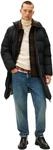 Tommy Hilfiger Herren Mantel Down Parka Steppmantel, Schwarz (Black), M