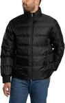 Armani Exchange Men's Essential, Padded Monogram Logo Texture Jacket, Black, M