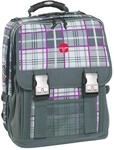 Take it Easy Actionbags Schulrucksack London 40 cm Kilt grau/lila
