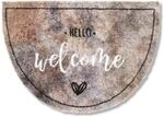 Astra Flauschige Sauberlaufmatte weich - Pure & Soft - Hello Welcome 50x70 cm