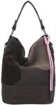 Fritzi Olga Limited Happy Flocked Heritage Soft Coffee Hobo Handtasche Kunstleder