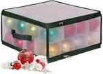 Relaxdays Weihnachtskugel Aufbewahrungsbox, 32 Kugeln, HxBxT: 18x36x36 cm,