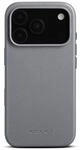 Woolnut Lederh&uuml;lle f&uuml;r iPhone 17 Pro &ndash; Grau &ndash; Luxuri&ouml;se H&uuml;lle aus