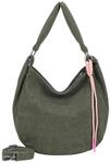 Fritzi Sue01 Suede Jacky Soft Dark Olive Hobo Handtasche Kunstleder Damen