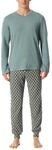 Schiesser Herren Schlafanzug lang mit B&uuml;ndchen - Nightwear Set