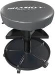 HASKYY Werkstatthocker Rollhocker | H&ouml;he 430-580mm I Sitz Geleinlage 