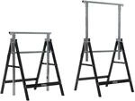 2 x Arbeitsbock 7-fach h&ouml;henverstellbar 80-130 cm bis 400 kg Stahl verzinkt lackiert