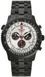 Swiss Alpine Military Herren-Armbanduhr Analog Quarz 7078.9 Edelstahl, Schwarz/SI-sw