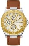 GUESS Herren Uhr Armbanduhr Prime GW0704G1 Leder