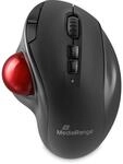 MediaRange optische 7-Tasten Trackball Funk-Maus mit Bildlauf-Rad, DPI- und
