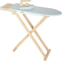 small Foot B&uuml;gelbrett mit B&uuml;geleisen aus Holz, h&ouml;henverstellbar und klappbar,
