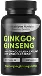 EXVital&reg; Ginkgo + Ginseng, 365 Tabletten, 50:1 Pflanzenextrakte, hochdosiert -