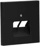 JUNG LS969-2UASWM Doppel-UAE-Abdeckung Graphitschwarz Matt Serie LS