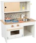 small Foot Kinderk&uuml;che Terrazzo kompakt, Moderne Spielk&uuml;che aus Holz, mit