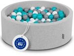 KiddyMoon B&auml;llebad 90X30cm/200 B&auml;lle &empty; 7Cm B&auml;llepool Mit Bunten B&auml;llen F&uuml;r