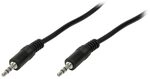 Logilink 131612 CA1050 Klinke Audio Anschlusskabel 2.00m Schwarz (matt), 1 St&uuml;ck