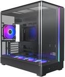 MONTECH King 15 PRO Micro-ATX PC-Geh&auml;use, gebogenes Panorama-Glas,