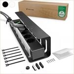 UNITURE&reg; Kabelkanal Schreibtisch [DEKRA Zertifiziert] - 1er Set Kabelmanagement -