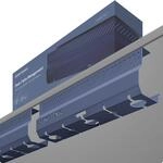 Kabelkanal Schreibtisch Dunkelblau 2er Set - Edelstahl Kabelmanagement Schreibtisch