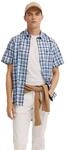 bugatti Herren Hemd Button-Down Kurzarm Modern Fit