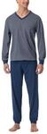 Schiesser Herren Schlafanzug lang mit B&uuml;ndchen - Nightwear Set