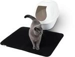lionto Katzenstreumatte f&uuml;r Katzentoilette mit Anti-Rutsch-Beschichtung, 76x61x1,3