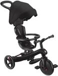 GLOBBER Explorer Trike 4in1 Pro in Schwarz &ndash; Dreirad, Laufrad und Kinderwagen...
